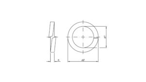 ARRUELA PRESSAO INOX DESENHO